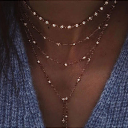 Vintage Crystal Geometry Star Moon Lock Necklace - Sonic Online Shop OM - Vintage Crystal Geometry Star Moon Lock Necklace - Sonic Online Shop OM - Vintage Crystal Geometry Star Moon Lock Necklace - Sonic Online Shop OM -  