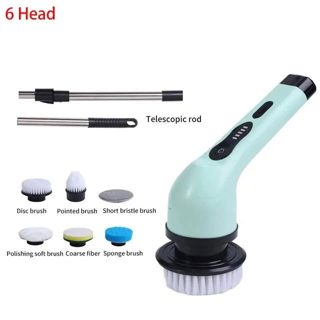 Wireless Electric Cleaning Brush Bathroom Window Kitchen Automotive Multifunctional Household Rotating Cleaning Machine - Sonic Online Shop OM - Wireless Electric Cleaning Brush Bathroom Window Kitchen Automotive Multifunctional Household Rotating Cleaning Machine - Sonic Online Shop OM - Wireless Electric Cleaning Brush - Sonic Online Shop OM -  