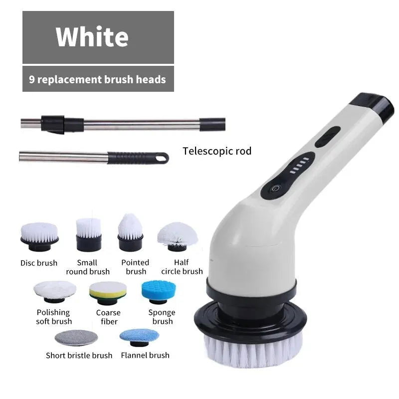 Wireless Electric Cleaning Brush Bathroom Window Kitchen Automotive Multifunctional Household Rotating Cleaning Machine - Sonic Online Shop OM - Wireless Electric Cleaning Brush Bathroom Window Kitchen Automotive Multifunctional Household Rotating Cleaning Machine - Sonic Online Shop OM - Wireless Electric Cleaning Brush - Sonic Online Shop OM -  