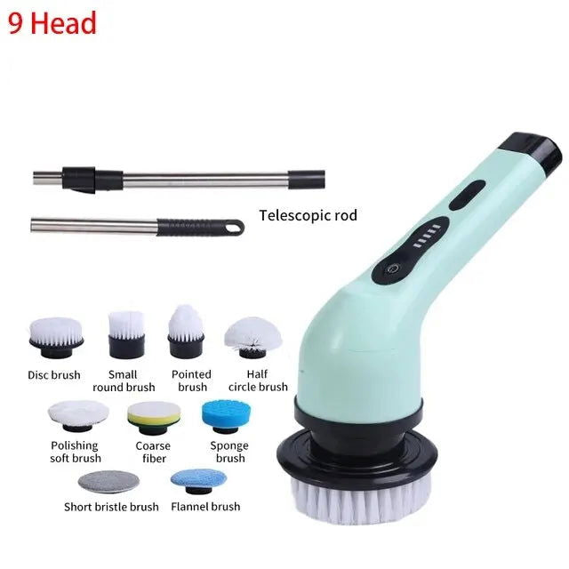 Wireless Electric Cleaning Brush Bathroom Window Kitchen Automotive Multifunctional Household Rotating Cleaning Machine - Sonic Online Shop OM - Wireless Electric Cleaning Brush Bathroom Window Kitchen Automotive Multifunctional Household Rotating Cleaning Machine - Sonic Online Shop OM - Wireless Electric Cleaning Brush - Sonic Online Shop OM -  