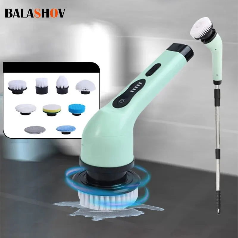 Wireless Electric Cleaning Brush Bathroom Window Kitchen Automotive Multifunctional Household Rotating Cleaning Machine - Sonic Online Shop OM - Wireless Electric Cleaning Brush Bathroom Window Kitchen Automotive Multifunctional Household Rotating Cleaning Machine - Sonic Online Shop OM - Wireless Electric Cleaning Brush - Sonic Online Shop OM -  