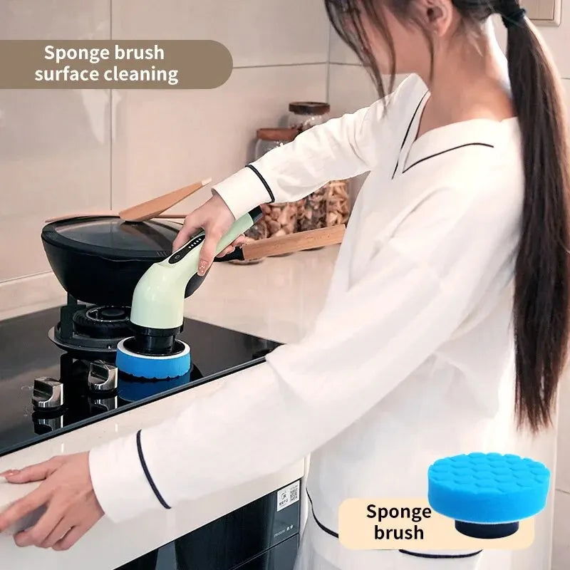 Wireless Electric Cleaning Brush Bathroom Window Kitchen Automotive Multifunctional Household Rotating Cleaning Machine - Sonic Online Shop OM - Wireless Electric Cleaning Brush - Sonic Online Shop OM 