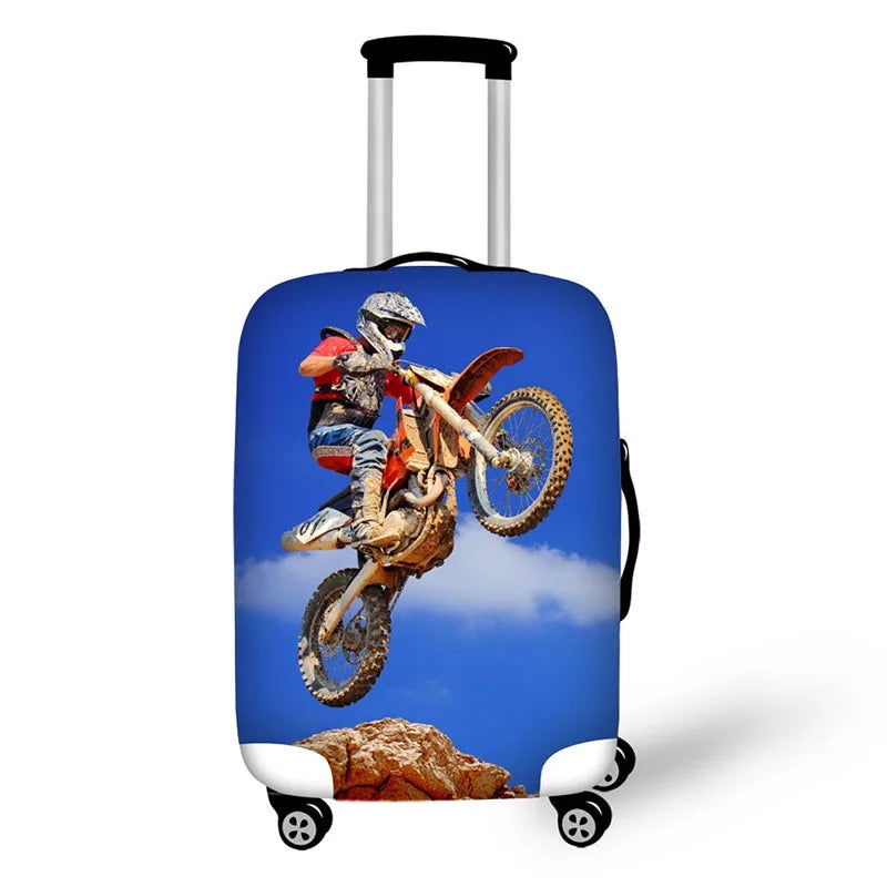 motorcycles prints thick elastic protective cover for a suitcase - Sonic Online Shop OM - motorcycles prints thick elastic protective cover for a suitcase - Sonic Online Shop OM 