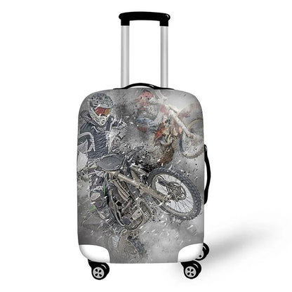 motorcycles prints thick elastic protective cover for a suitcase - Sonic Online Shop OM - motorcycles prints thick elastic protective cover for a suitcase - Sonic Online Shop OM 