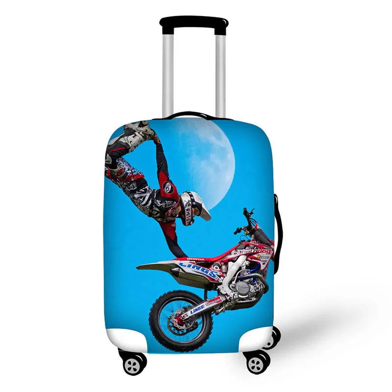 motorcycles prints thick elastic protective cover for a suitcase - Sonic Online Shop OM - motorcycles prints thick elastic protective cover for a suitcase - Sonic Online Shop OM 