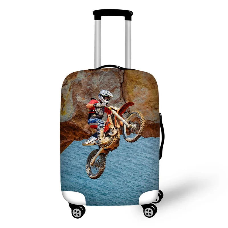 motorcycles prints thick elastic protective cover for a suitcase - Sonic Online Shop OM - motorcycles prints thick elastic protective cover for a suitcase - Sonic Online Shop OM 
