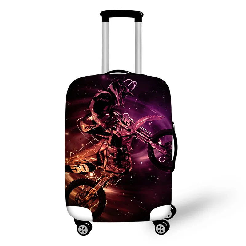 motorcycles prints thick elastic protective cover for a suitcase - Sonic Online Shop OM - motorcycles prints thick elastic protective cover for a suitcase - Sonic Online Shop OM 