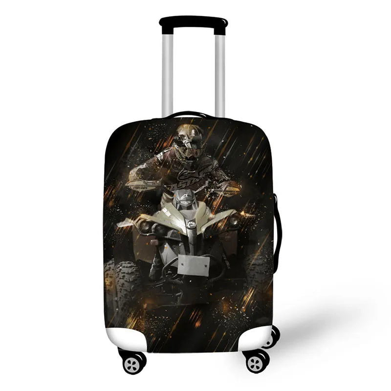 motorcycles prints thick elastic protective cover for a suitcase - Sonic Online Shop OM - motorcycles prints thick elastic protective cover for a suitcase - Sonic Online Shop OM 