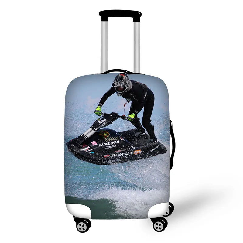 motorcycles prints thick elastic protective cover for a suitcase - Sonic Online Shop OM - motorcycles prints thick elastic protective cover for a suitcase - Sonic Online Shop OM 
