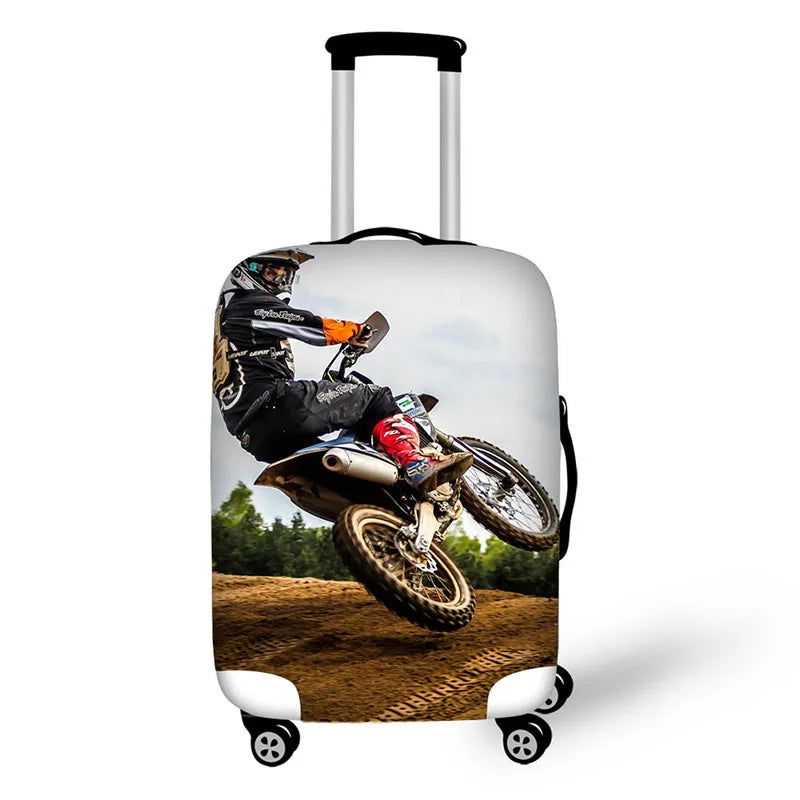 motorcycles prints thick elastic protective cover for a suitcase - Sonic Online Shop OM - motorcycles prints thick elastic protective cover for a suitcase - Sonic Online Shop OM 