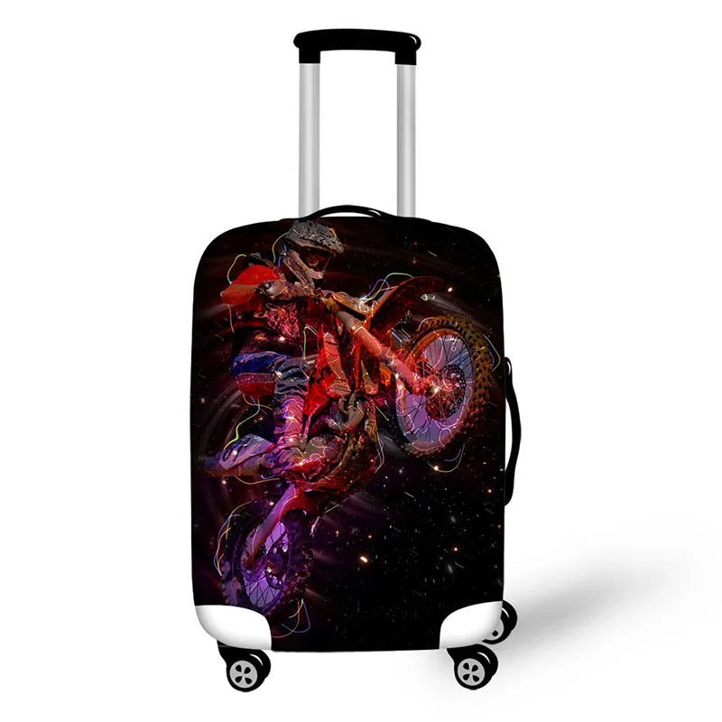 motorcycles prints thick elastic protective cover for a suitcase - Sonic Online Shop OM - motorcycles prints thick elastic protective cover for a suitcase - Sonic Online Shop OM 