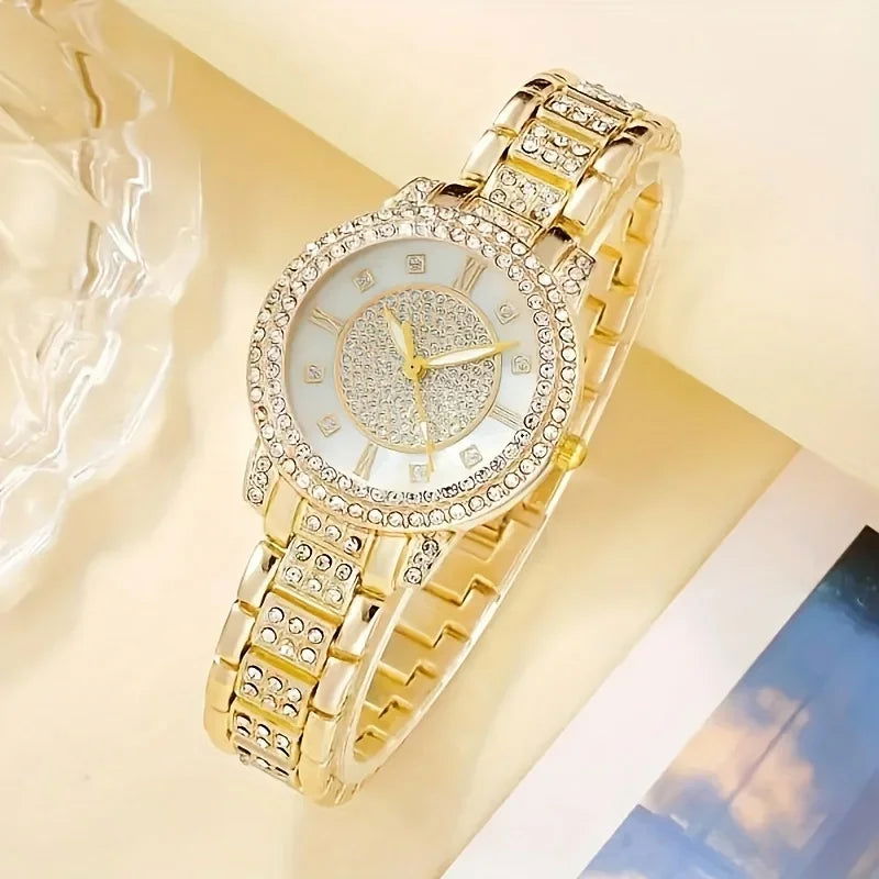 6pcs/set Glamorous Luxury Rhinestone Womens Watch with Quartz Movement - Sonic Online Shop OM - 6pcs/set Glamorous Luxury Rhinestone Womens Watch with Quartz Movement - Sonic Online Shop OM - 6pcs/set Glamorous Luxury Rhinestone Womens Watch with Quartz Movement - Sonic Online Shop OM -  
